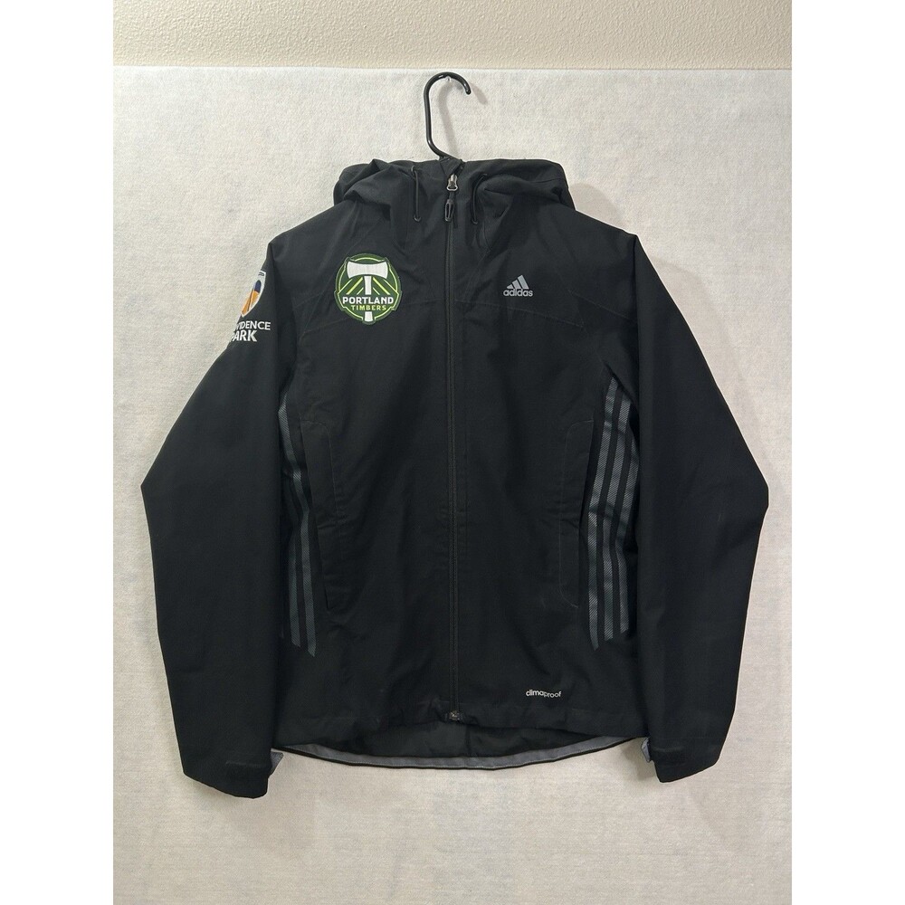 Adidas Womens Portland Timbers Climaproof Full Zip Jacket Black Small Z37140